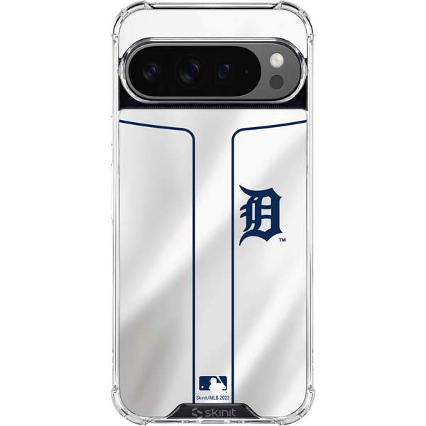 MLB Detroit Tigers Home Jersey Google Pixel 10 Pro XL Clear Case