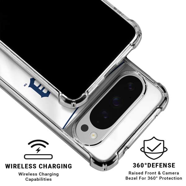 MLB Detroit Tigers Home Jersey Google Pixel 10 Pro XL Clear Case