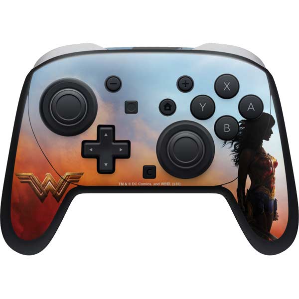 DC Comics Wonder Woman Movie Poster Stance Pose Nintendo Switch 2 (2025) Pro Controller Skin