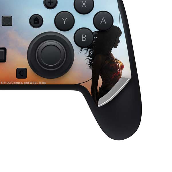 DC Comics Wonder Woman Movie Poster Stance Pose Nintendo Switch 2 (2025) Pro Controller Skin