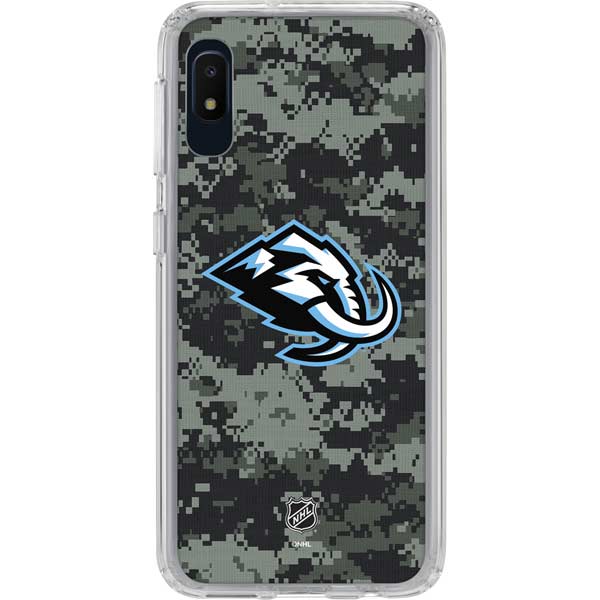 NHL Utah Mammoth DigiCamo Galaxy A10e Clear Case