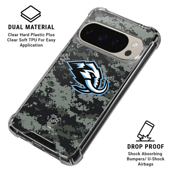 NHL Utah Mammoth DigiCamo Google Pixel 9 Pro XL Clear Case