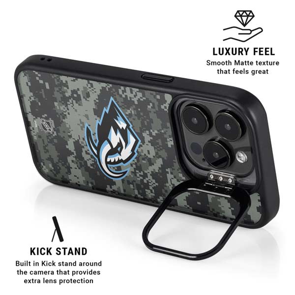 NHL Utah Mammoth DigiCamo iPhone 14 Pro Kickstand Case