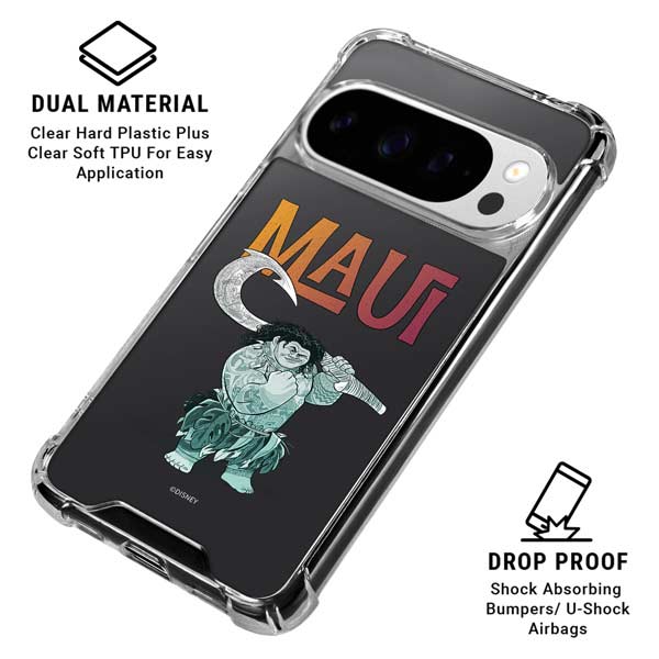 Disney Princess Moana Maui Google Pixel 10 Pro XL Clear Case
