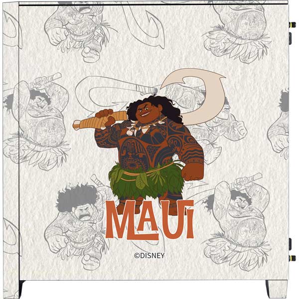 Disney Princess Moana Maui Pattern Corsair 4000D Tempered Glass Mid ...