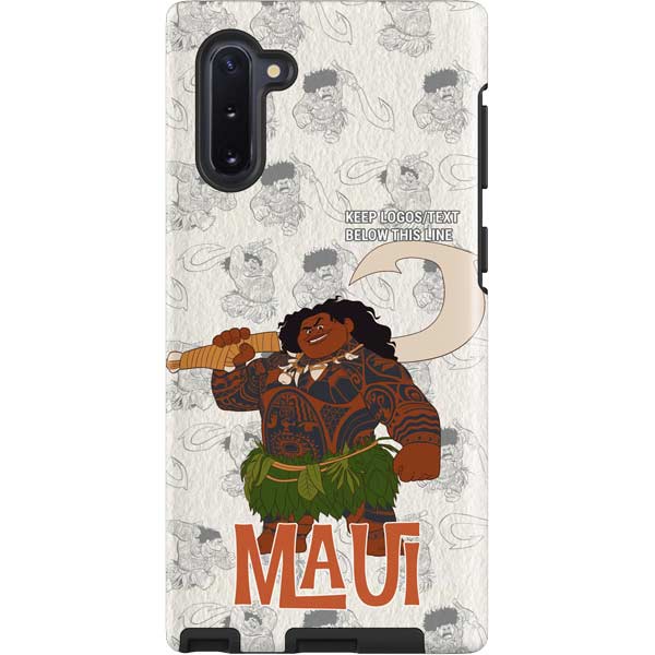 Disney Princess Moana Maui Pattern Galaxy Cases