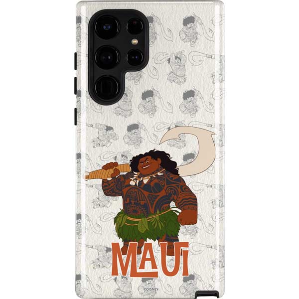 Disney Princess Moana Maui Pattern Galaxy Cases