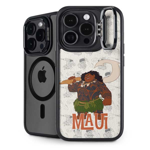 Disney Princess Moana Maui Pattern iPhone 14 Pro Kickstand Case