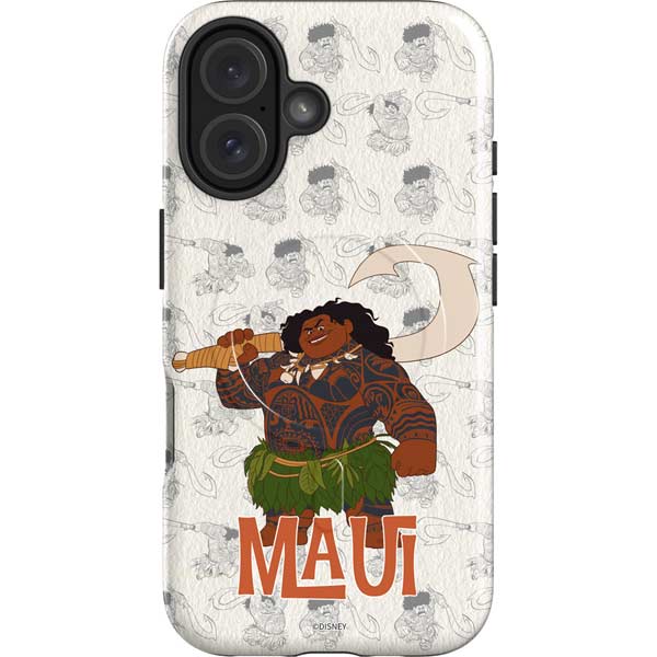 Disney Princess Moana Maui Pattern iPhone 16 Magsafe Impact Case