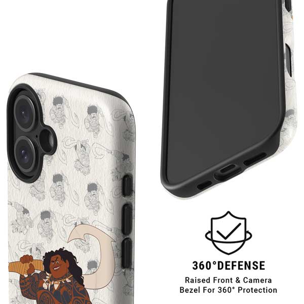 Disney Princess Moana Maui Pattern iPhone 16 Magsafe Impact Case