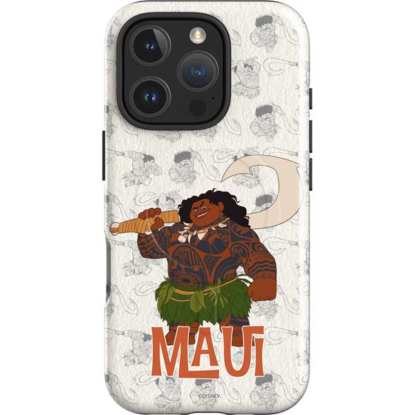 Disney Princess Moana Maui Pattern iPhone 16 Pro Magsafe Impact Case