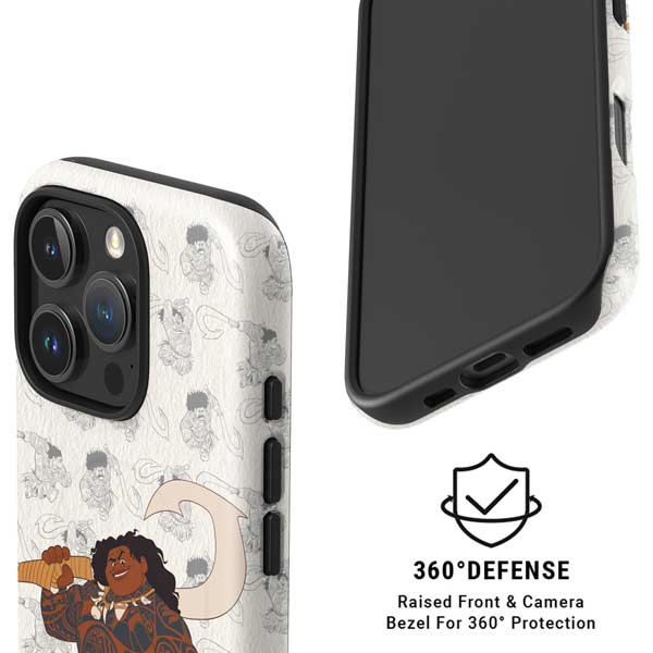 Disney Princess Moana Maui Pattern iPhone 16 Pro Magsafe Impact Case