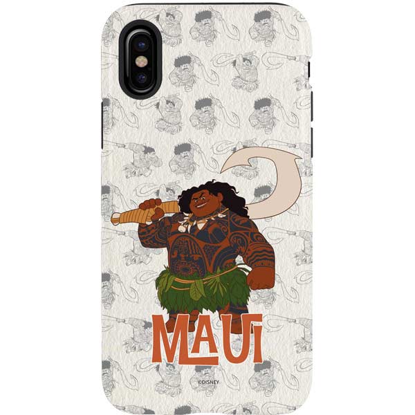 Disney Princess Moana Maui Pattern iPhone XS Pro Case