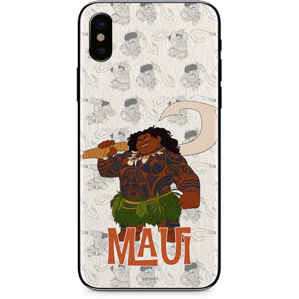 Disney Princess Moana Maui Pattern iPhone XS Skin