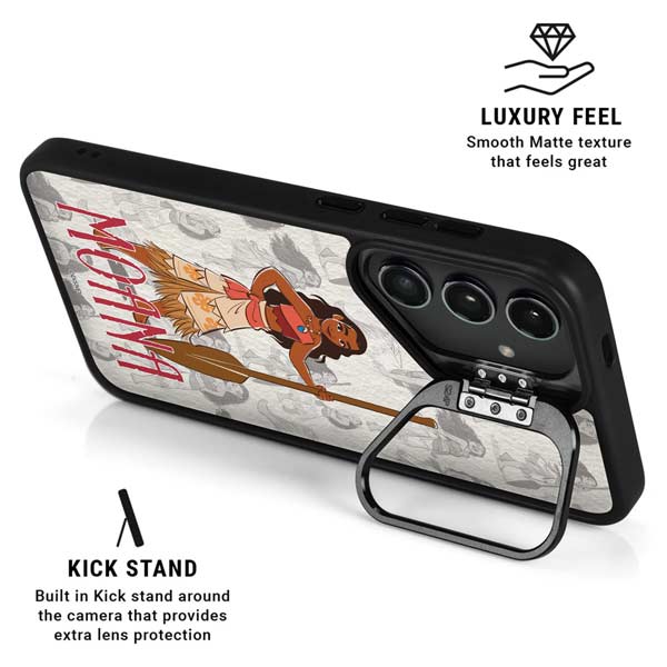 Disney Princess Moana Pattern Galaxy S26 Plus Kickstand Case
