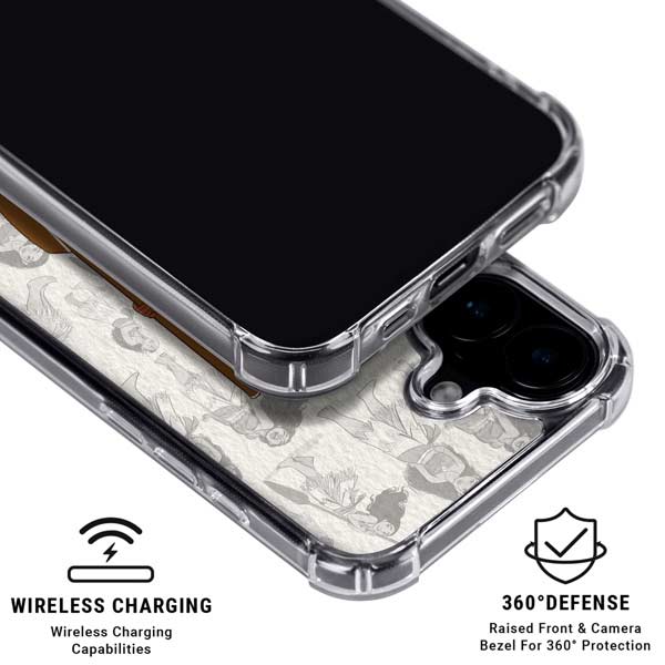 Disney Princess Moana Pattern iPhone 17 Clear Case