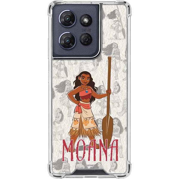 Disney Princess Moana Pattern Moto G Power 5G (2025) Clear Case
