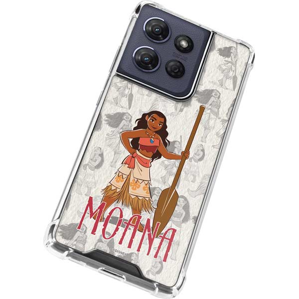 Disney Princess Moana Pattern Moto G Power 5G (2025) Clear Case