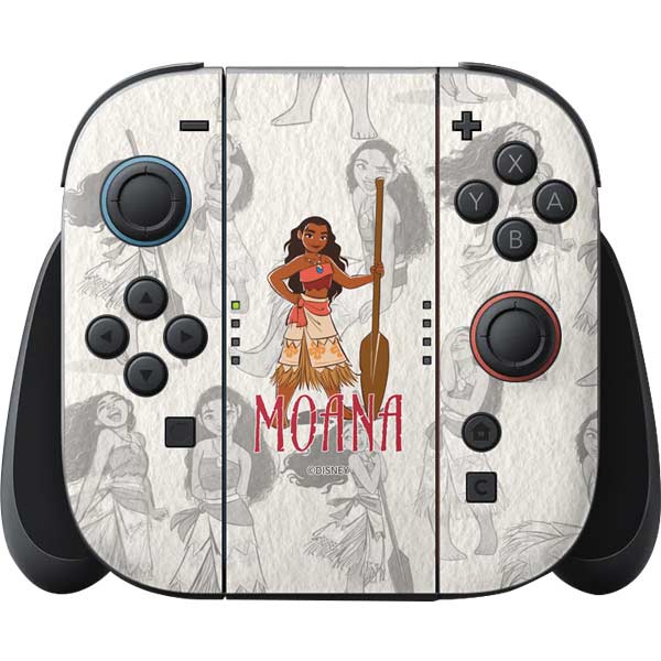 Disney Princess Moana Pattern Nintendo Skins