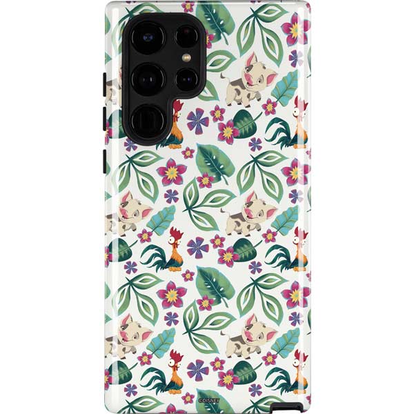 Disney Princess Moana Pua and Heihei Pattern Galaxy Cases