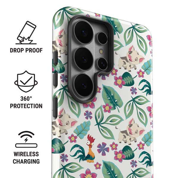 Disney Princess Moana Pua and Heihei Pattern Galaxy S26 Ultra Impact Case