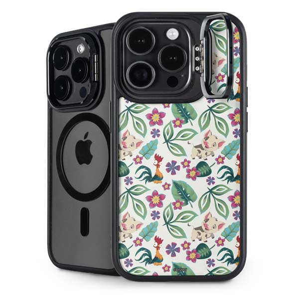 Disney Princess Moana Pua and Heihei Pattern iPhone 14 Pro Kickstand Case