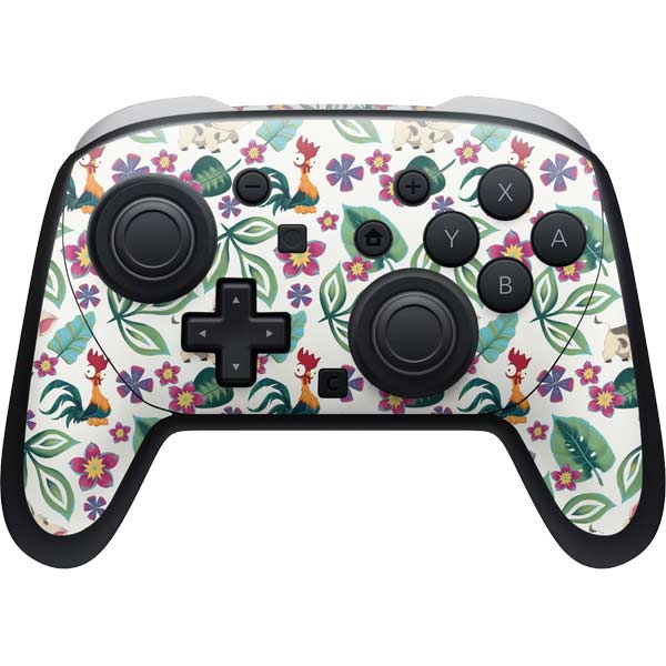 Disney Princess Moana Pua and Heihei Pattern Nintendo Skins