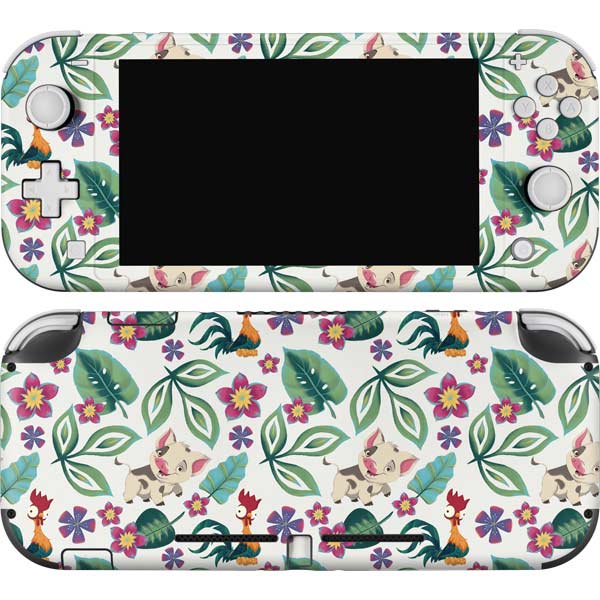 Disney Princess Moana Pua and Heihei Pattern Nintendo Skins