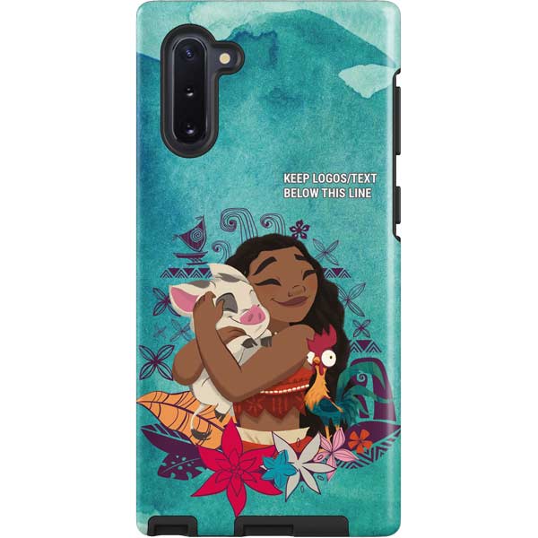 Disney Princess Moana with Pua and Heihei Galaxy Cases