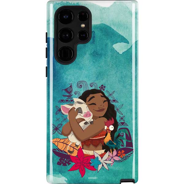 Disney Princess Moana with Pua and Heihei Galaxy Cases