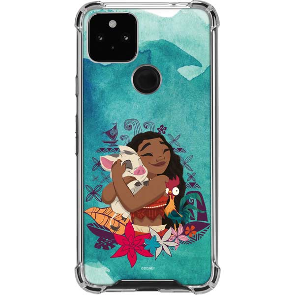 Disney Princess Moana with Pua and Heihei Pixel Cases
