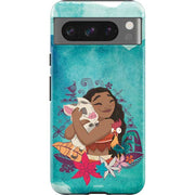 Disney Princess Moana with Pua and Heihei Pixel Cases