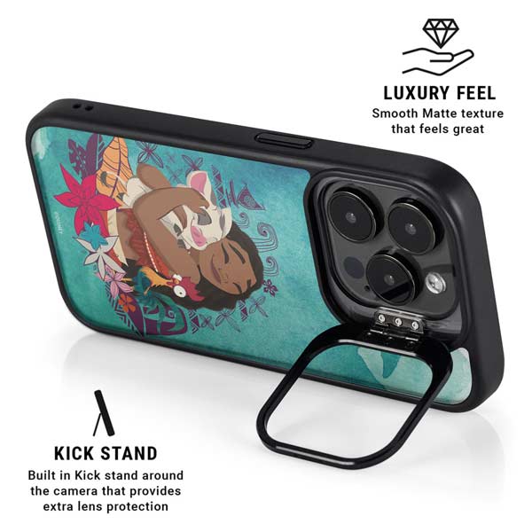 Disney Princess Moana with Pua and Heihei iPhone 14 Pro Kickstand Case