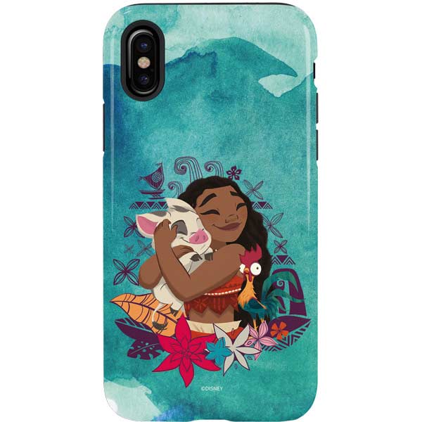 Disney Princess Moana with Pua and Heihei iPhone XS Pro Case