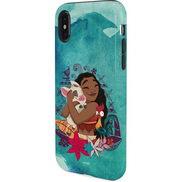 Disney Princess Moana with Pua and Heihei iPhone XS Pro Case