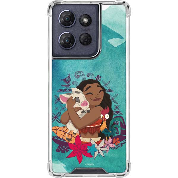 Disney Princess Moana with Pua and Heihei Moto G Play 5G (2025) Clear Case