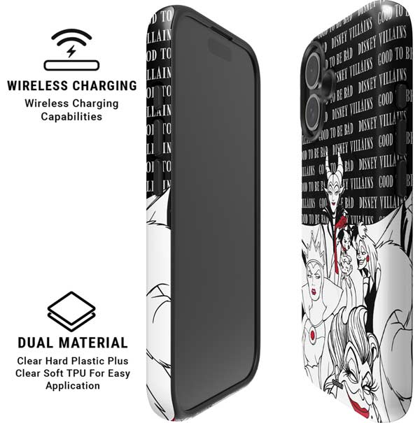 Disney Villains Characters Art iPhone 16 Magsafe Impact Case