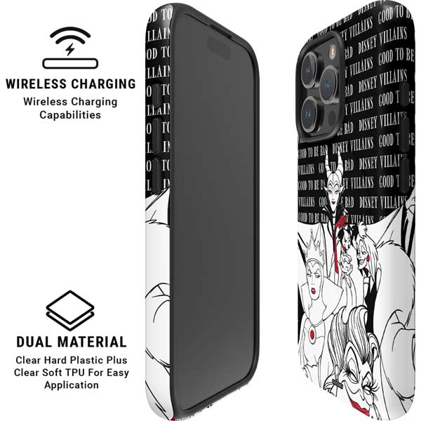 Disney Villains Characters Art iPhone 16 Pro Magsafe Impact Case