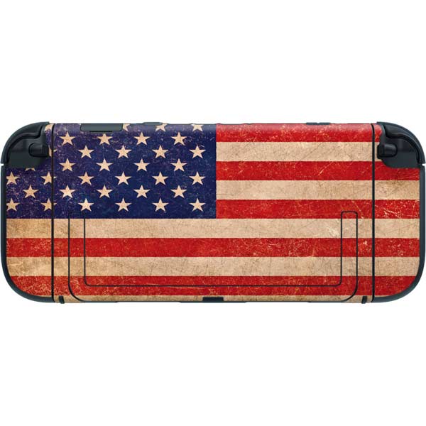 Distressed American Flag Nintendo Switch 2 (2025) with Joy-Con Skin