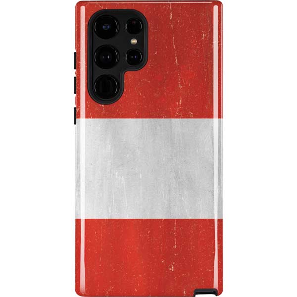 Distressed Austria Flag Galaxy Cases