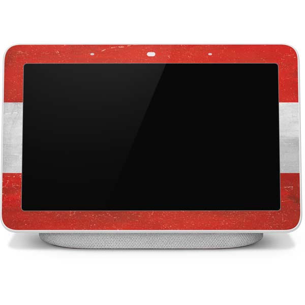 Distressed Austria Flag Google Home Hub Skin