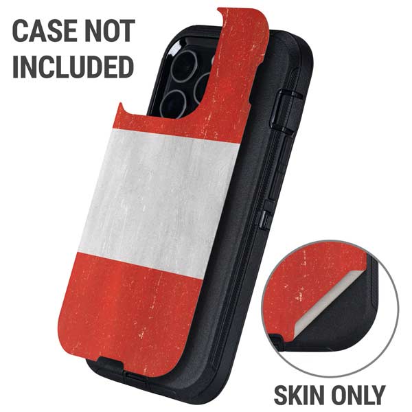 Distressed Austria Flag Otterbox Defender iPhone Skin