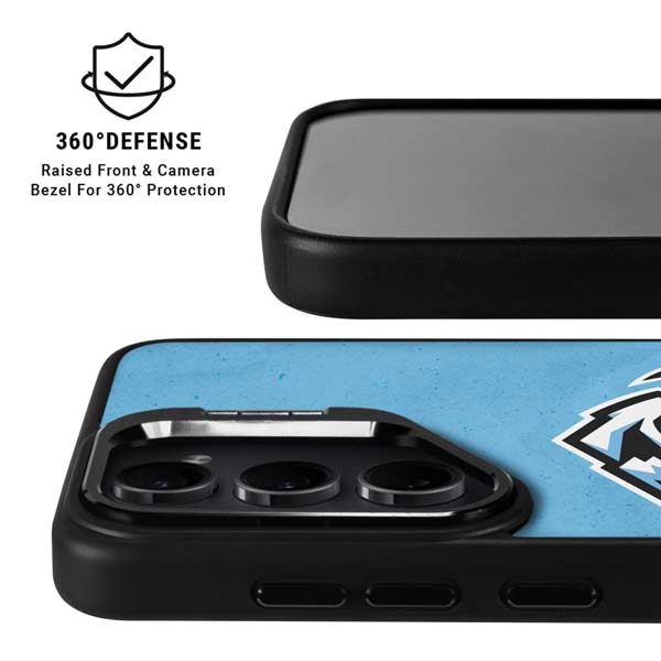 NHL Utah Mammoth Distressed Blue Galaxy S26 Ultra Kickstand Case