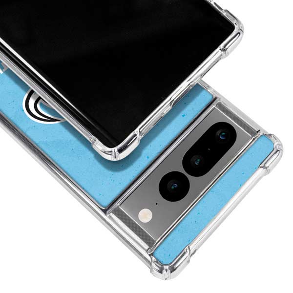 NHL Utah Mammoth Distressed Blue Google Pixel 7 Pro Clear Case