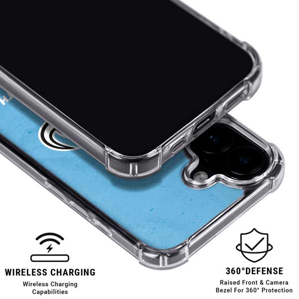 NHL Utah Mammoth Distressed Blue iPhone 16 MagSafe Case