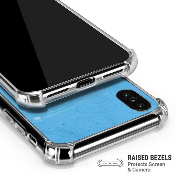 NHL Utah Mammoth Distressed Blue iPhone X/XS Clear Case