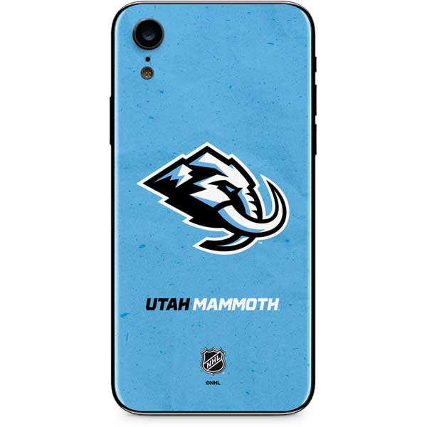 NHL Utah Mammoth Distressed Blue iPhone XR Skin