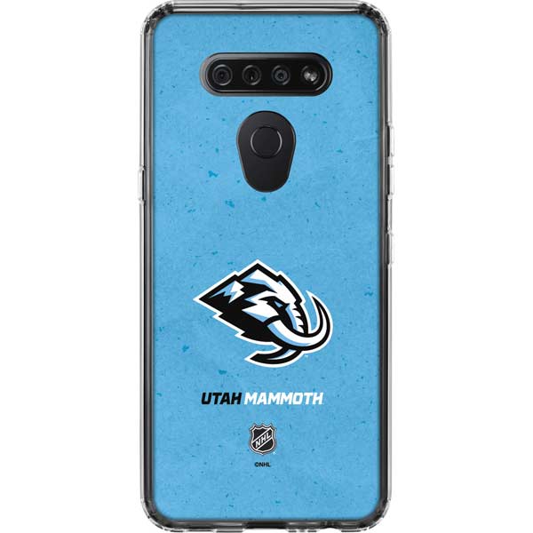 NHL Utah Mammoth Distressed Blue LG K51/Q51 Clear Case