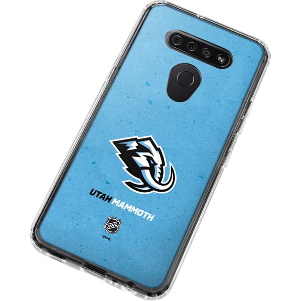 NHL Utah Mammoth Distressed Blue LG K51/Q51 Clear Case