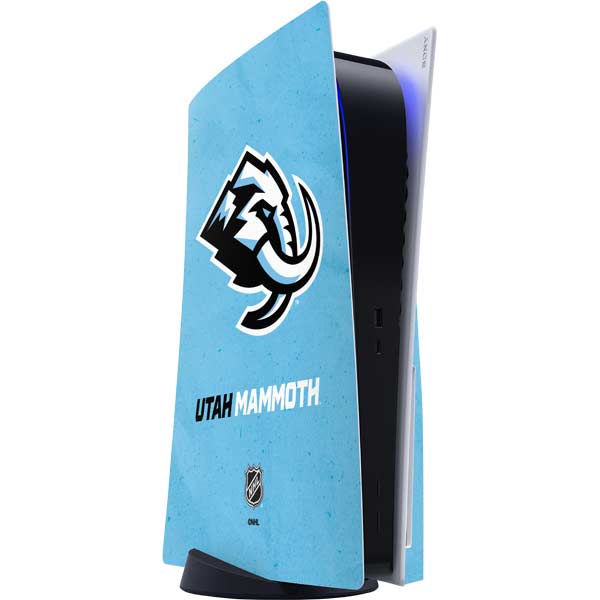 NHL Utah Mammoth Distressed Blue PS5 Console Skin